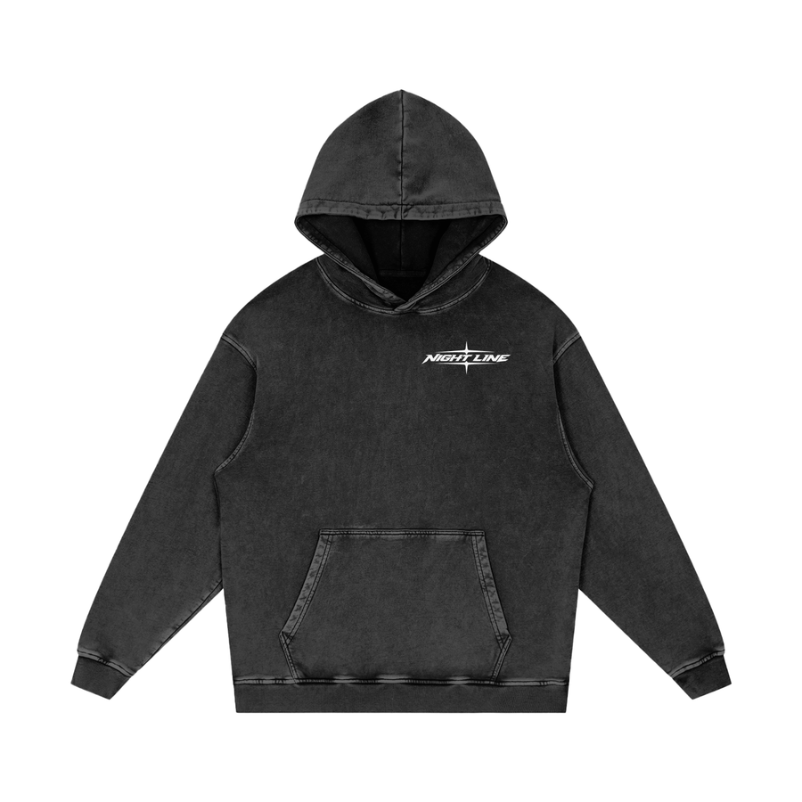 Black Washed Built For The After Hours Hoodie