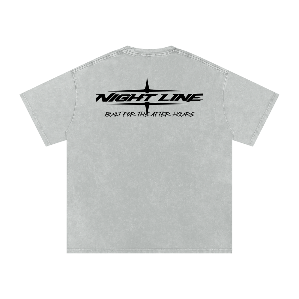 Grey Washed Built For The After Hours T- Shirt