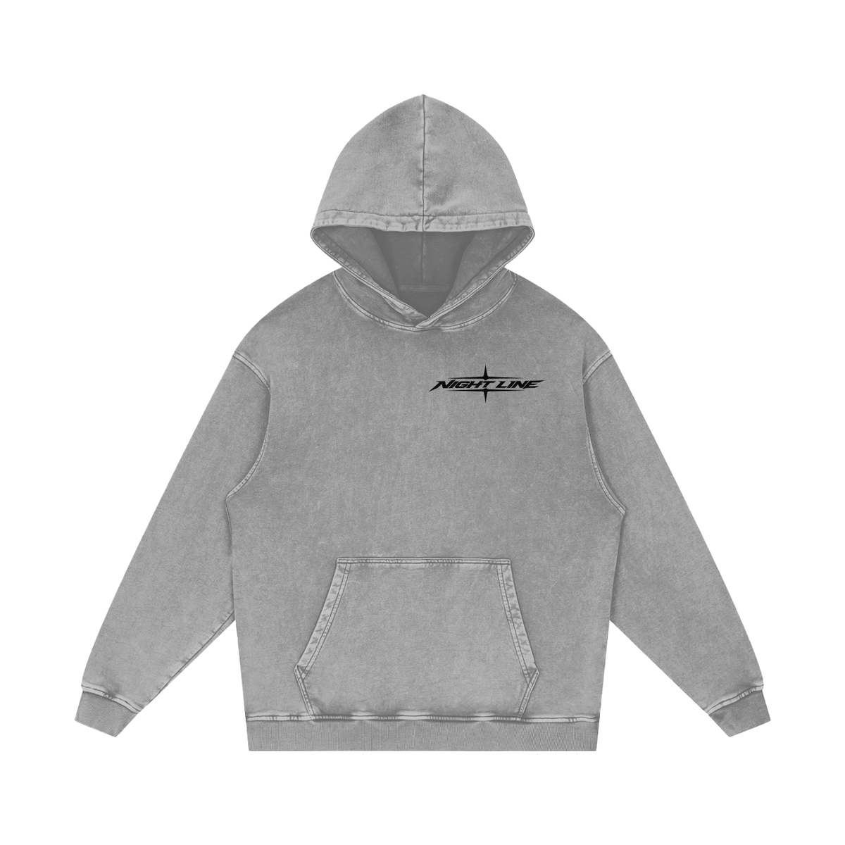 Grey Washed Built For The After Hours Hoodie