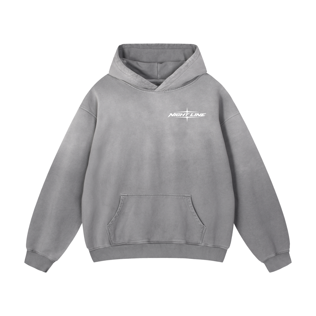 Gray Blue Mismatched Built For The After Hours Hoodie