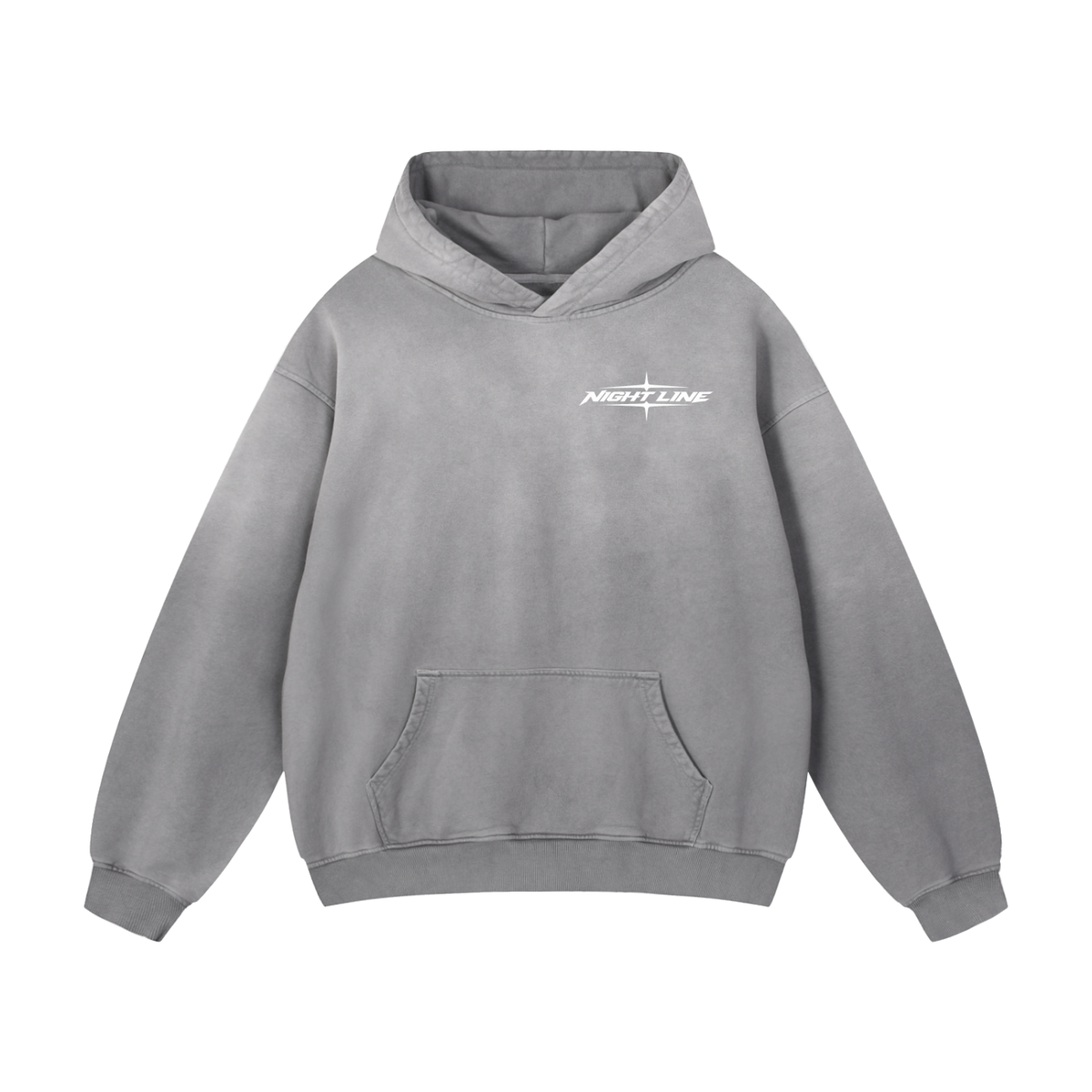 Gray Blue Mismatched Built For The After Hours Hoodie