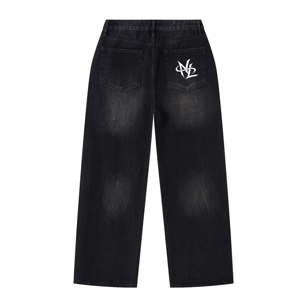 Nightline Black Baggy Jeans