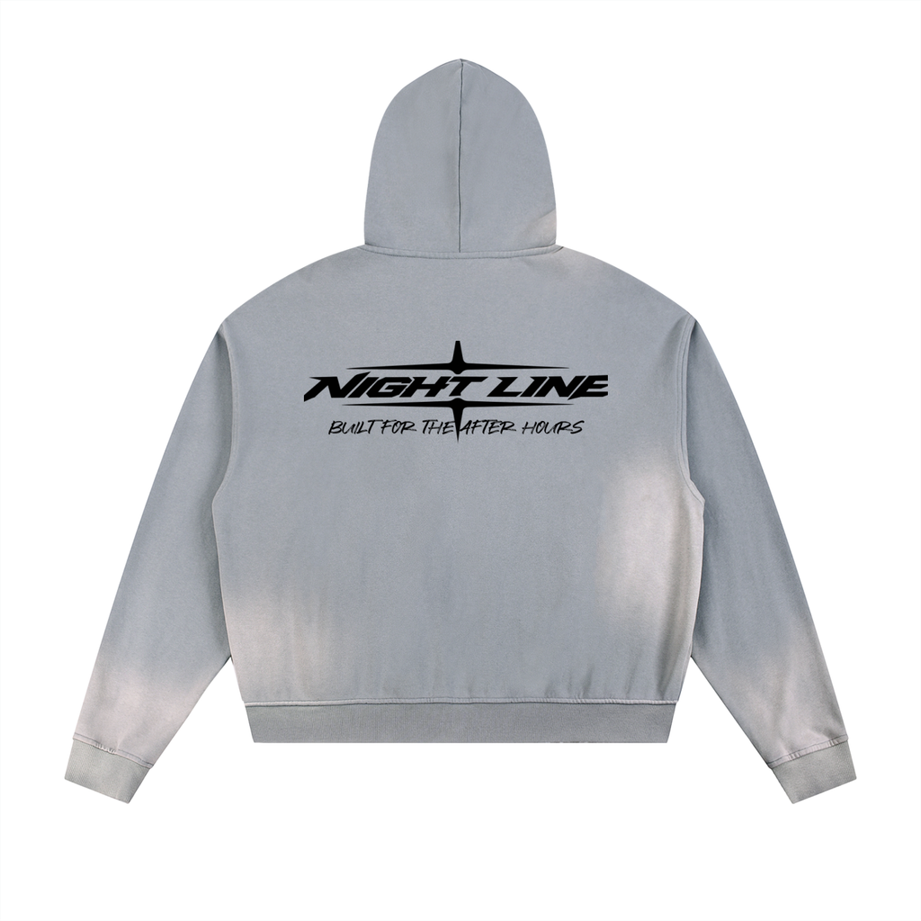 Grey Built For The After Hours Zipup