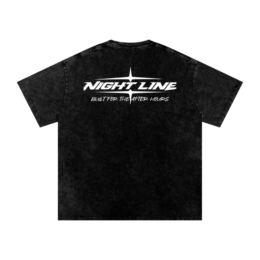 Black washed Built For The After Hours T- Shirt