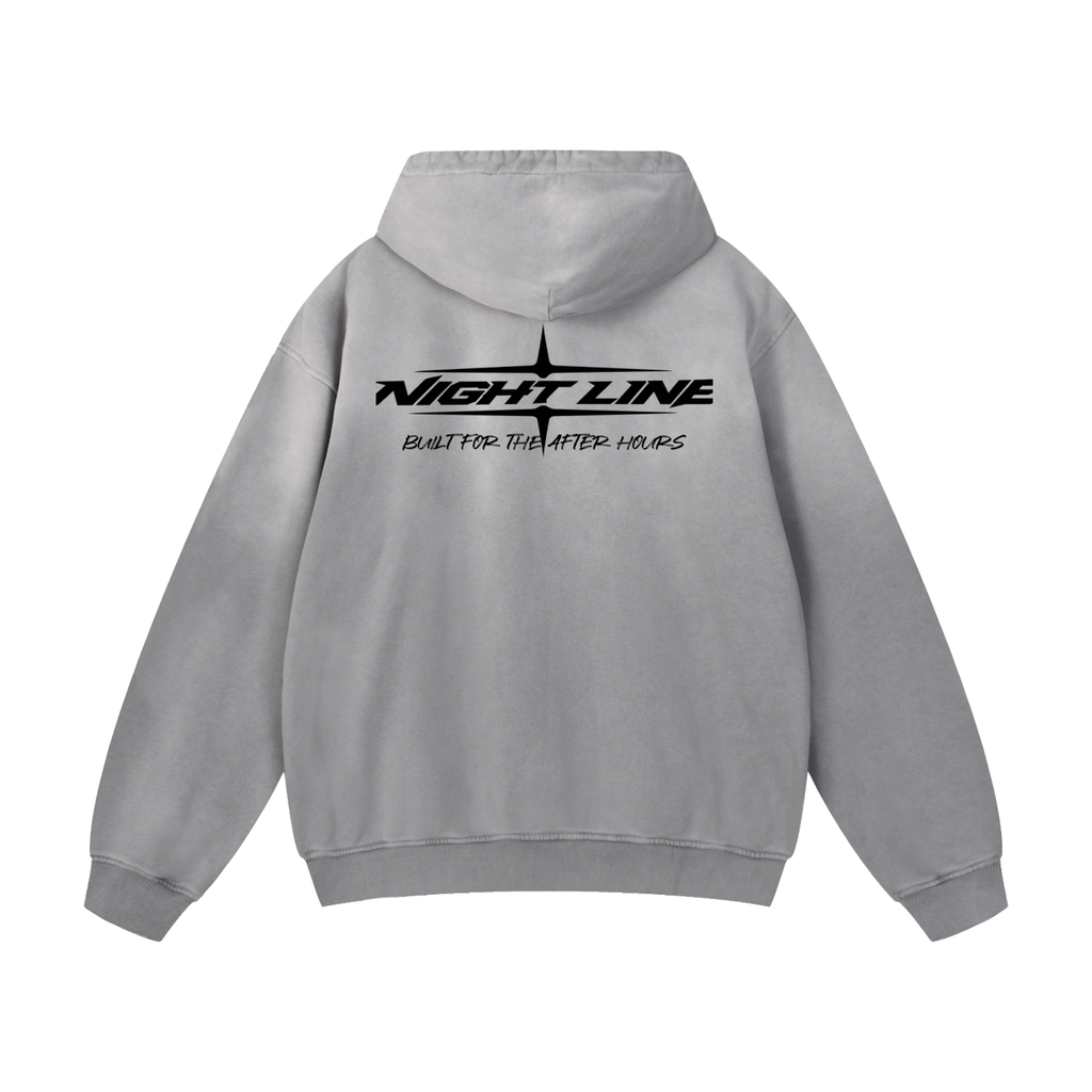 Gray Blue Mismatched Built For The After Hours Hoodie